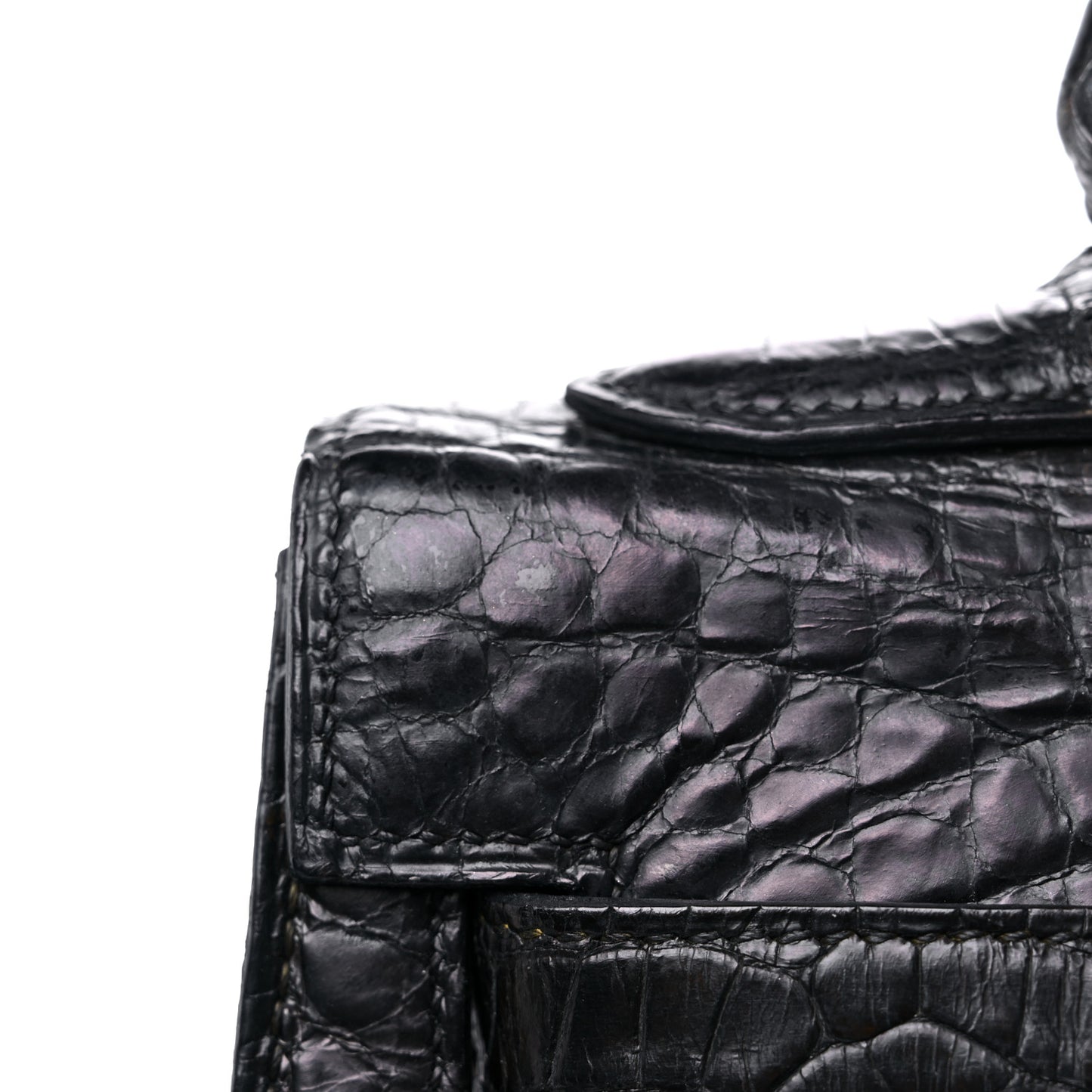Matte Alligator Kelly Sellier 32 Black