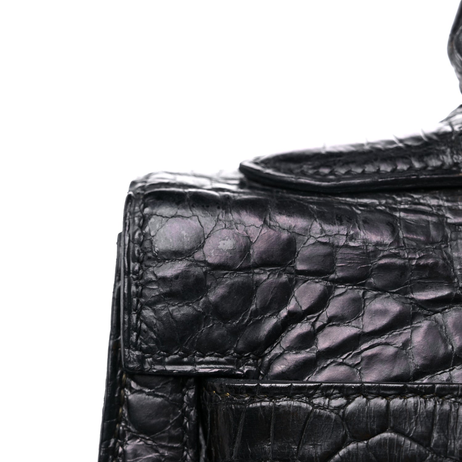Hermes Matte Alligator Kelly Sellier 32 Black 24 of 25