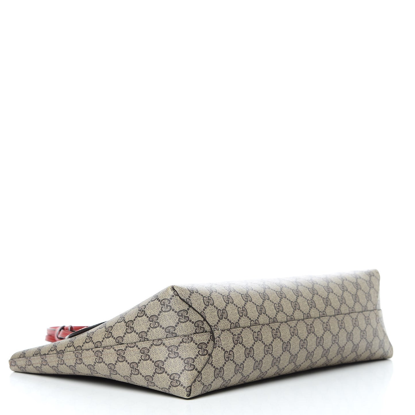 GG Supreme Monogram Medium Reversible Tote Beige Red