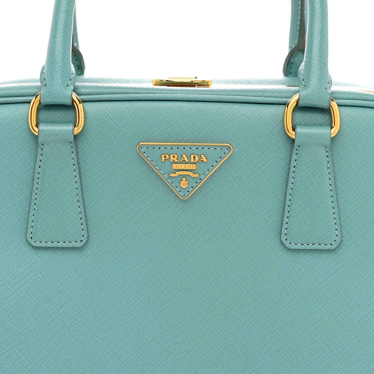 Prada Saffiano Lux Pyramid Bag Anice 7 of 11