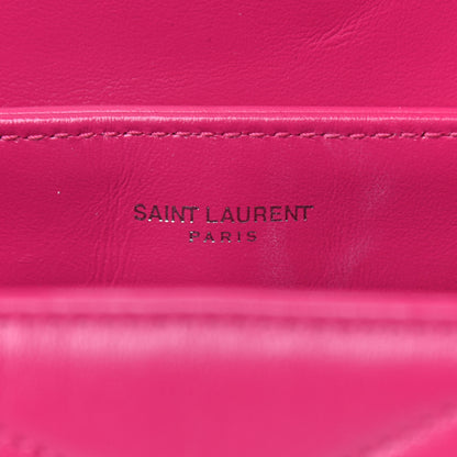 Saint Laurent Calfskin Y Quilted Monogram Toy Loulou Crossbody Bag Freesia 6 of 9