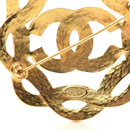 Chanel CC Brooch Gold 4 of 4