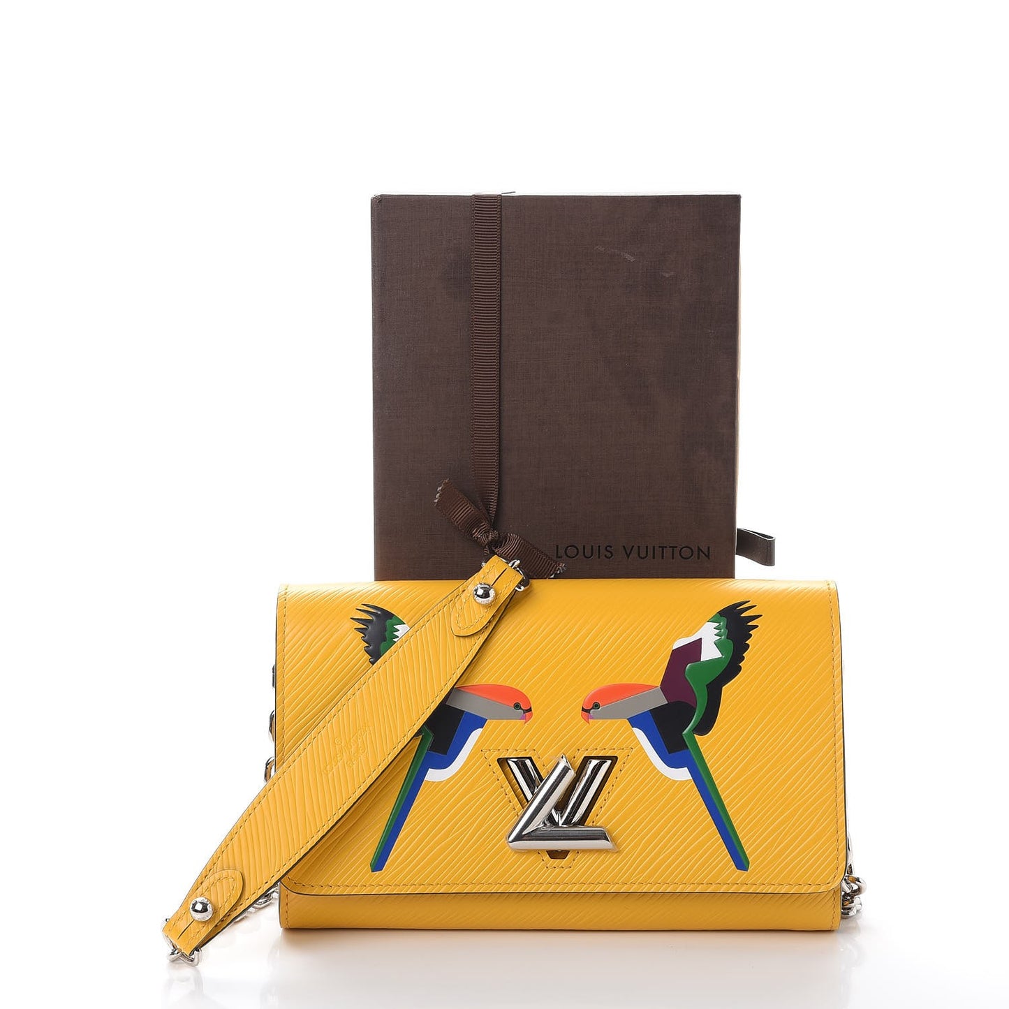 Epi Early Bird Twist Chain Wallet Jonquille