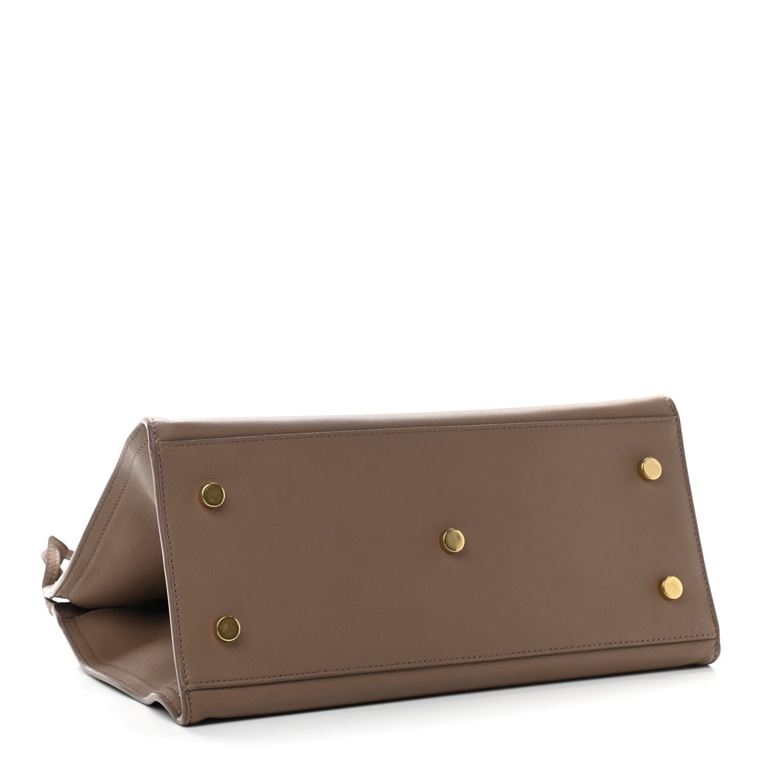 Saint Laurent Smooth Calfskin Small Monogram Cabas Taupe 5 of 15