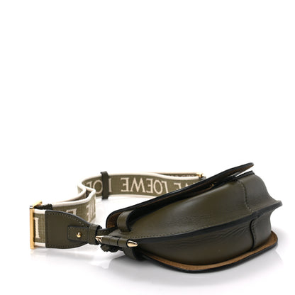Loewe Calfskin Jacquard Mini Gate Dual Bag Autumn Green 4 of 9