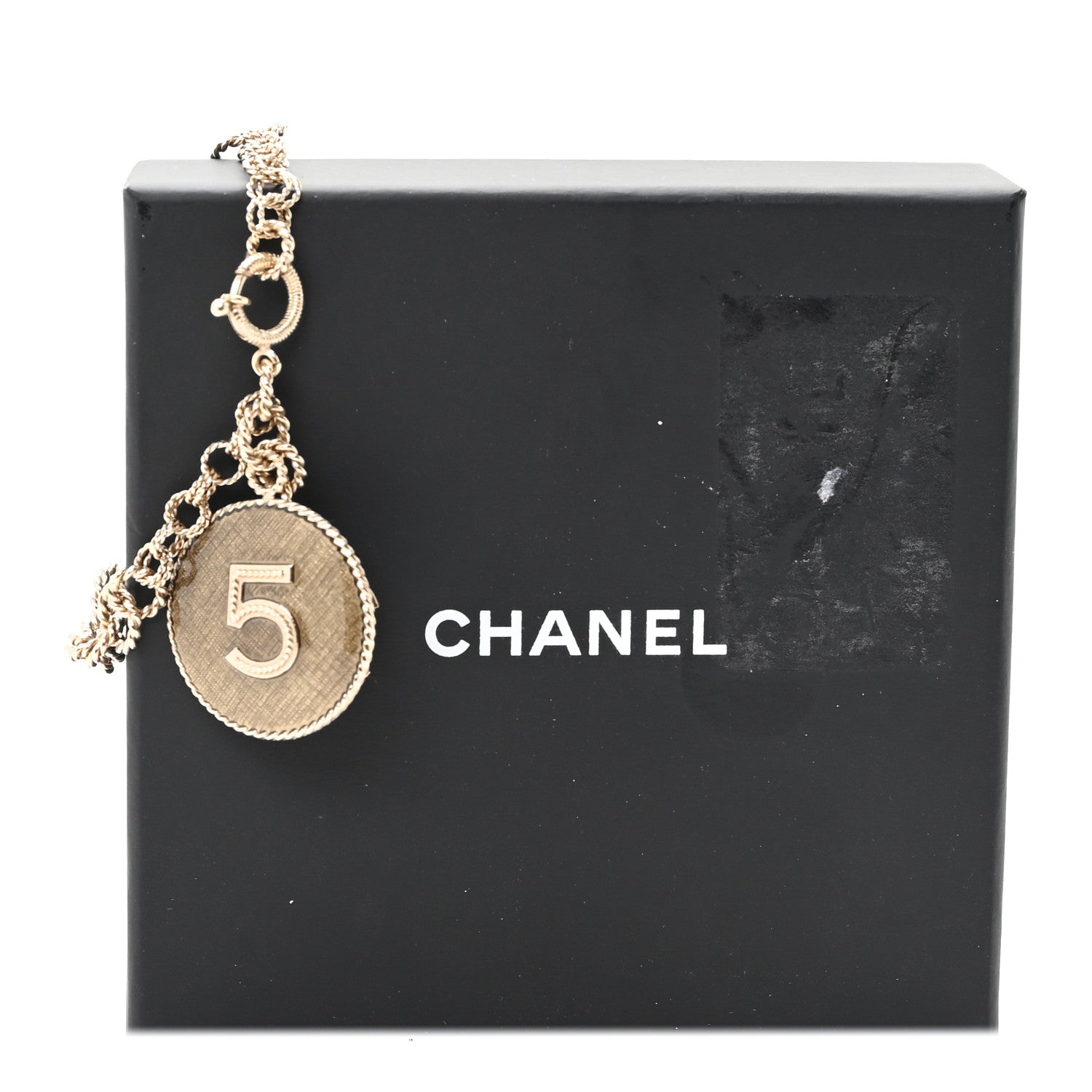 Chanel CC N°5 Medallion Bracelet Golden Green 5 of 5