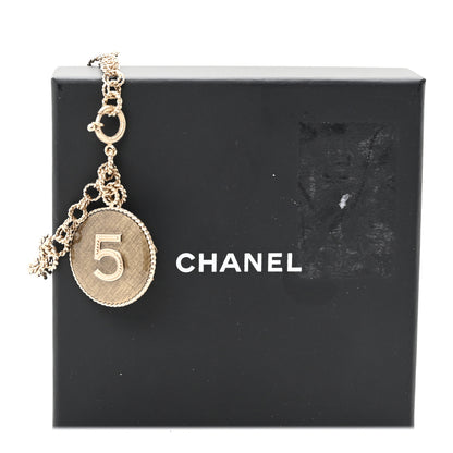 Chanel CC N°5 Medallion Bracelet Golden Green 5 of 5