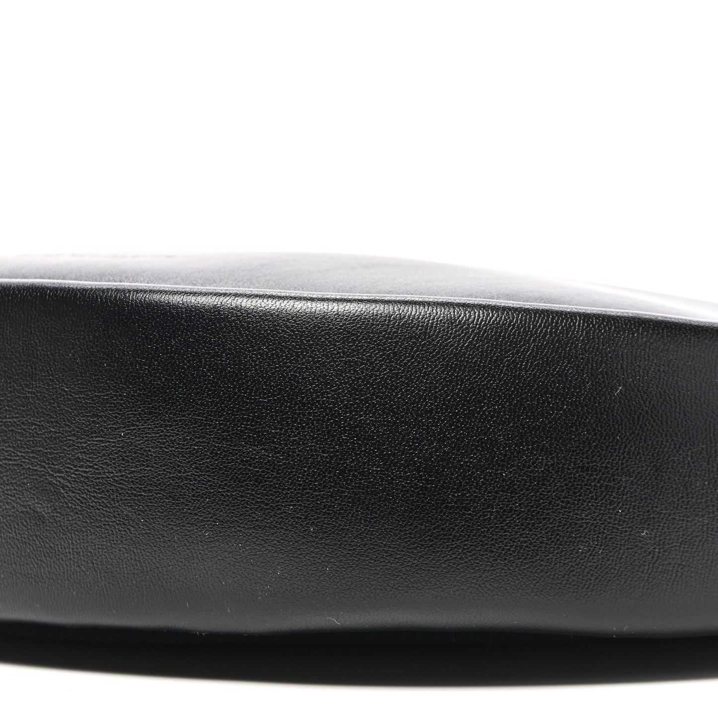 Smooth Calfskin Hula Hoop Shoulder Bag Black