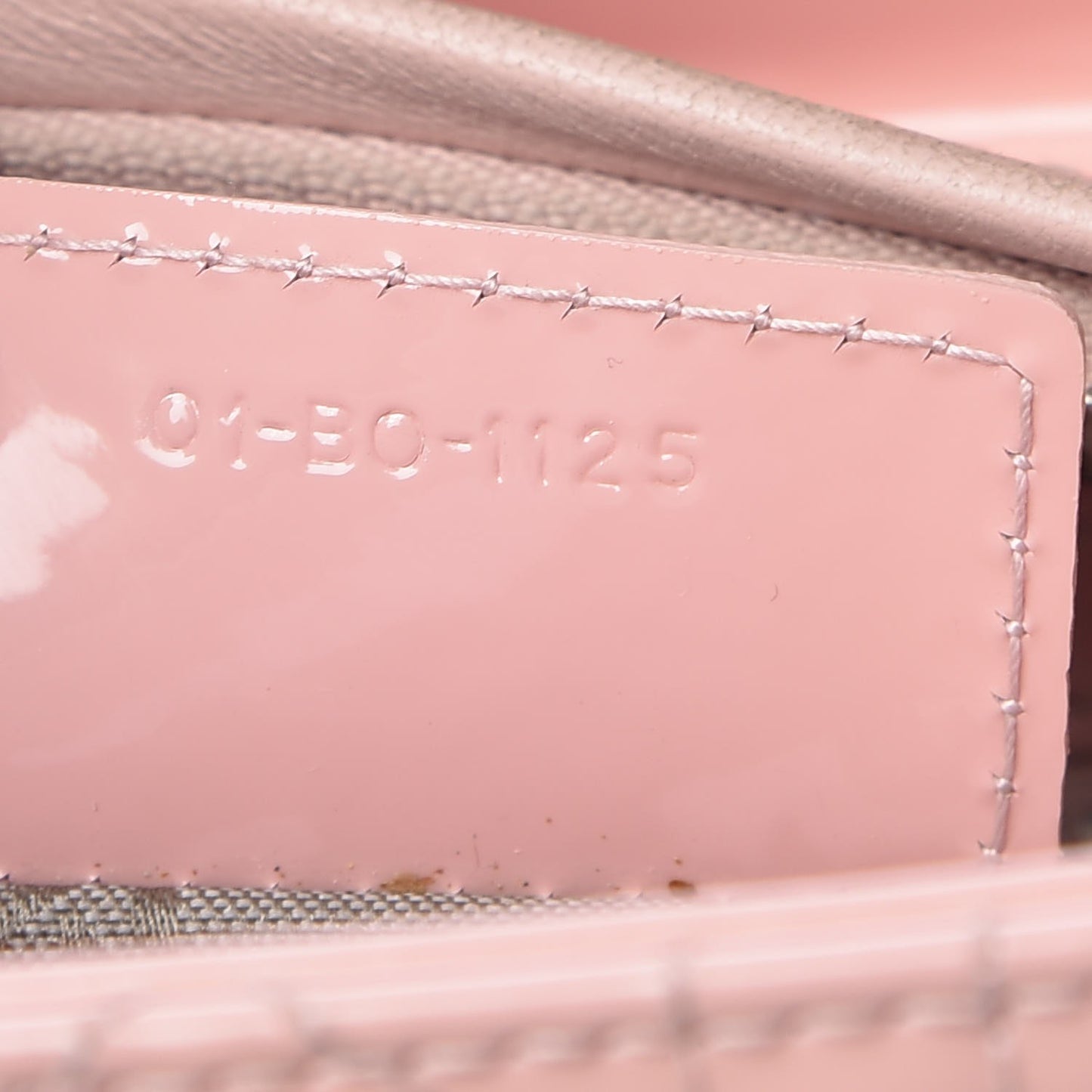 Patent Cannage Medium Lady Dior Rose Clair
