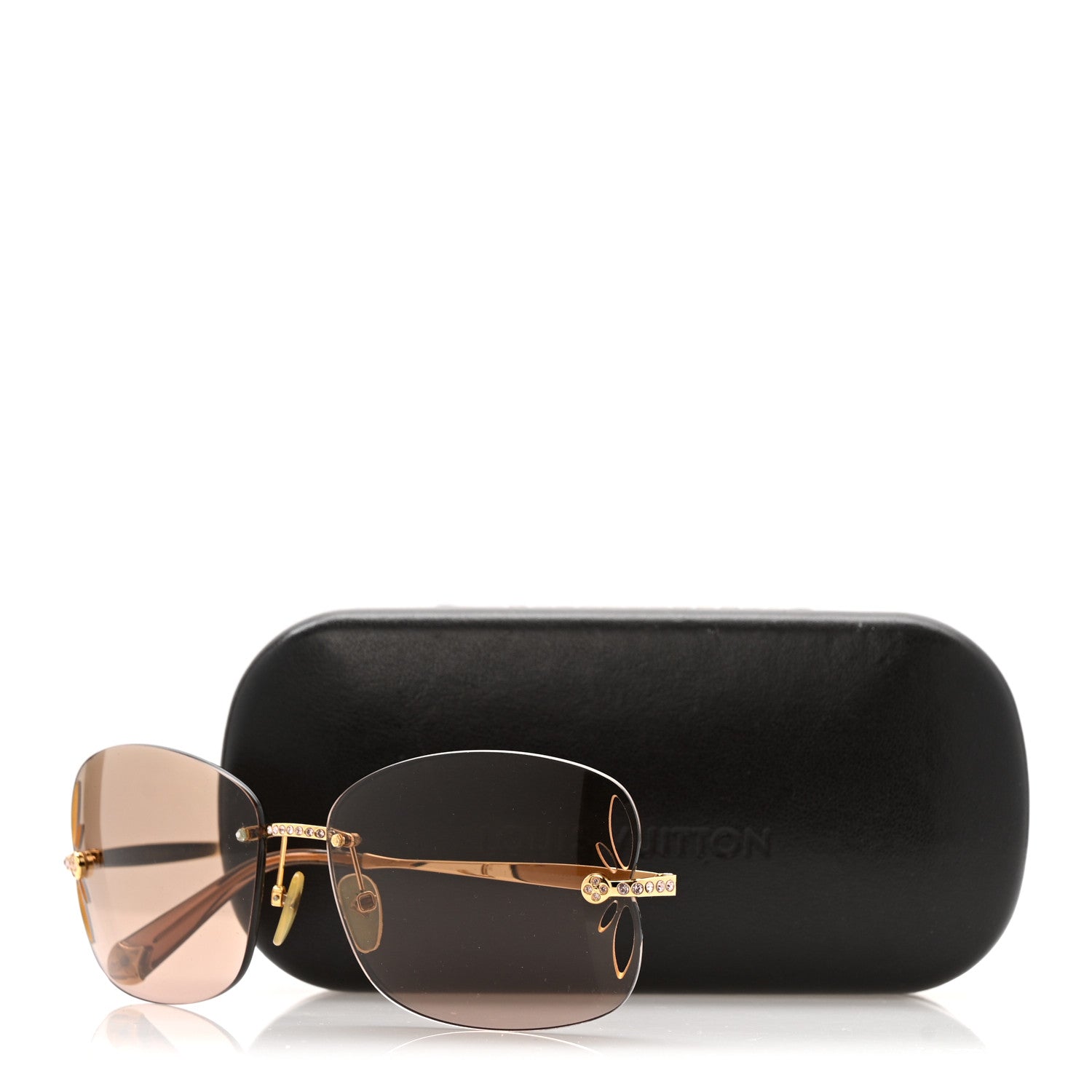 ルイヴィトン Z0543U サングラス ブラウン/ゴールド  LOUIS VUITTON リリーストラス 62□15 140 Louis Vuitton Lily Sunglasses Z0543U Brown Glitter 1841305