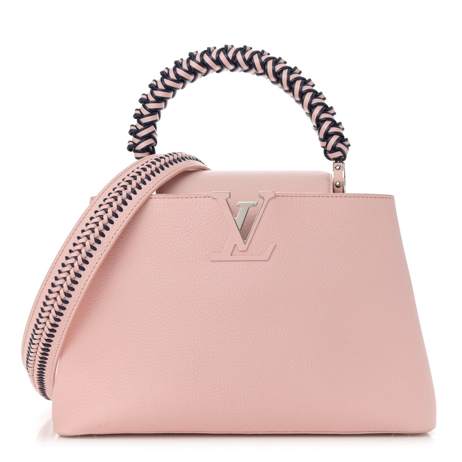 Louis Vuitton Taurillon Braided Capucines MM  Light Pink 1 of 9