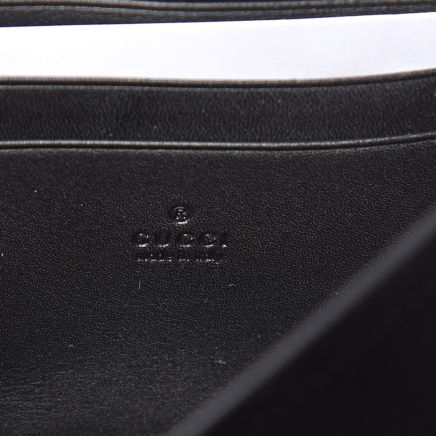 Gucci Velvet Matelasse GG Marmont Chain Wallet Black 7 of 8