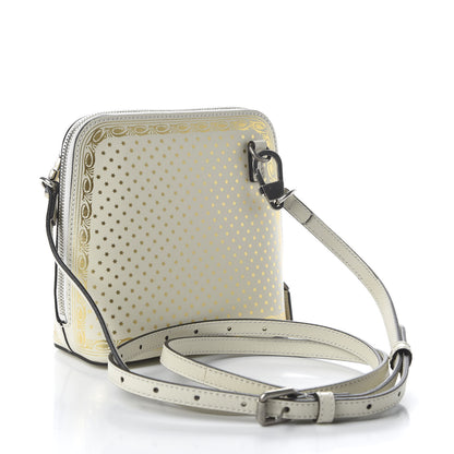 Gucci X SEGA Calfskin GUCCY Stars Mini Dome Shoulder Bag Mystic White Gold 3 of 10