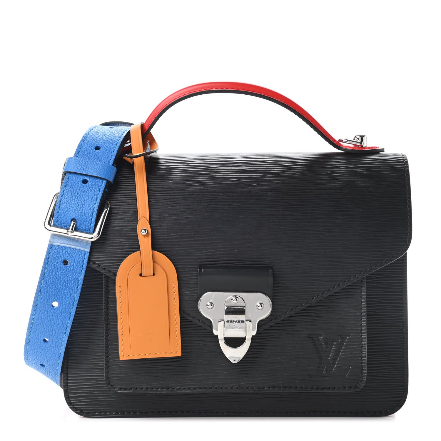 Louis Vuitton Epi Neo Monceau Black Coquelicot Blue Roi Safran 1 of 8