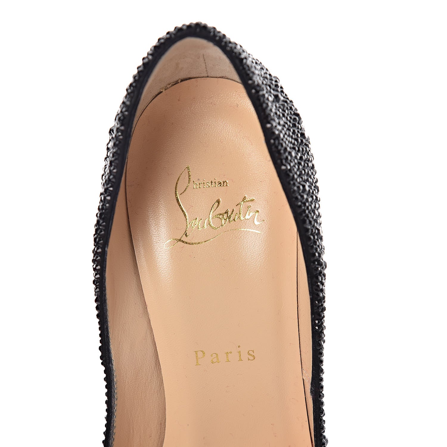 Christian Louboutin Nappa Strass So Kate 120 Pumps 37.5 Black 6 of 7