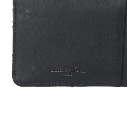 Christian Dior Ultra Matte Lambskin Cannage Small Lady Dior Zip Card Holder Black 6 of 10