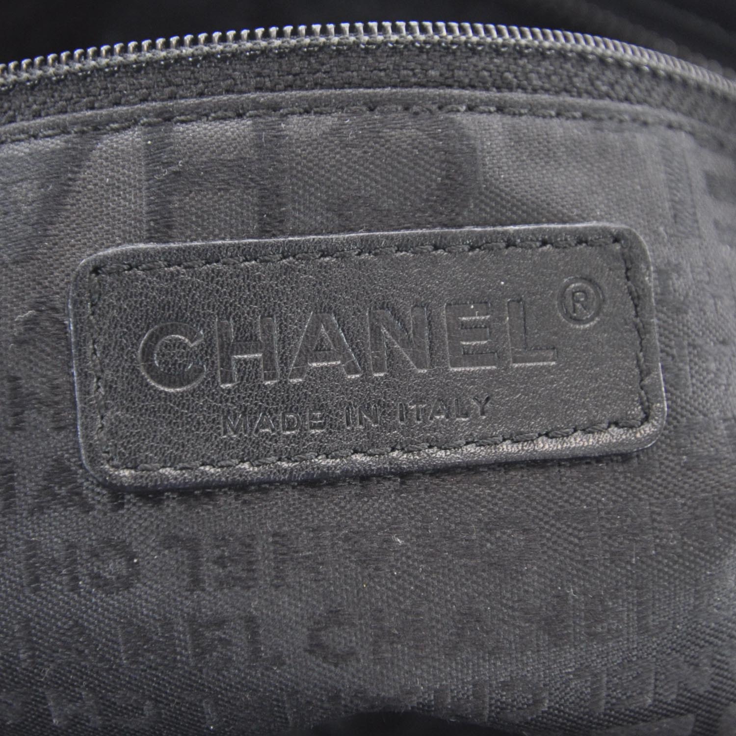 Chanel Lambskin Lax East West Shoulder Bag Black 8 of 9
