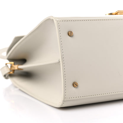 Saint Laurent Smooth Calfskin Medium Classic Monogram Cassandra Top Handle Crema Soft 8 of 11