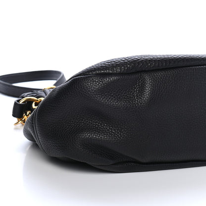 Miu Miu Vitello Daino Shoulder Bag Black 8 of 9