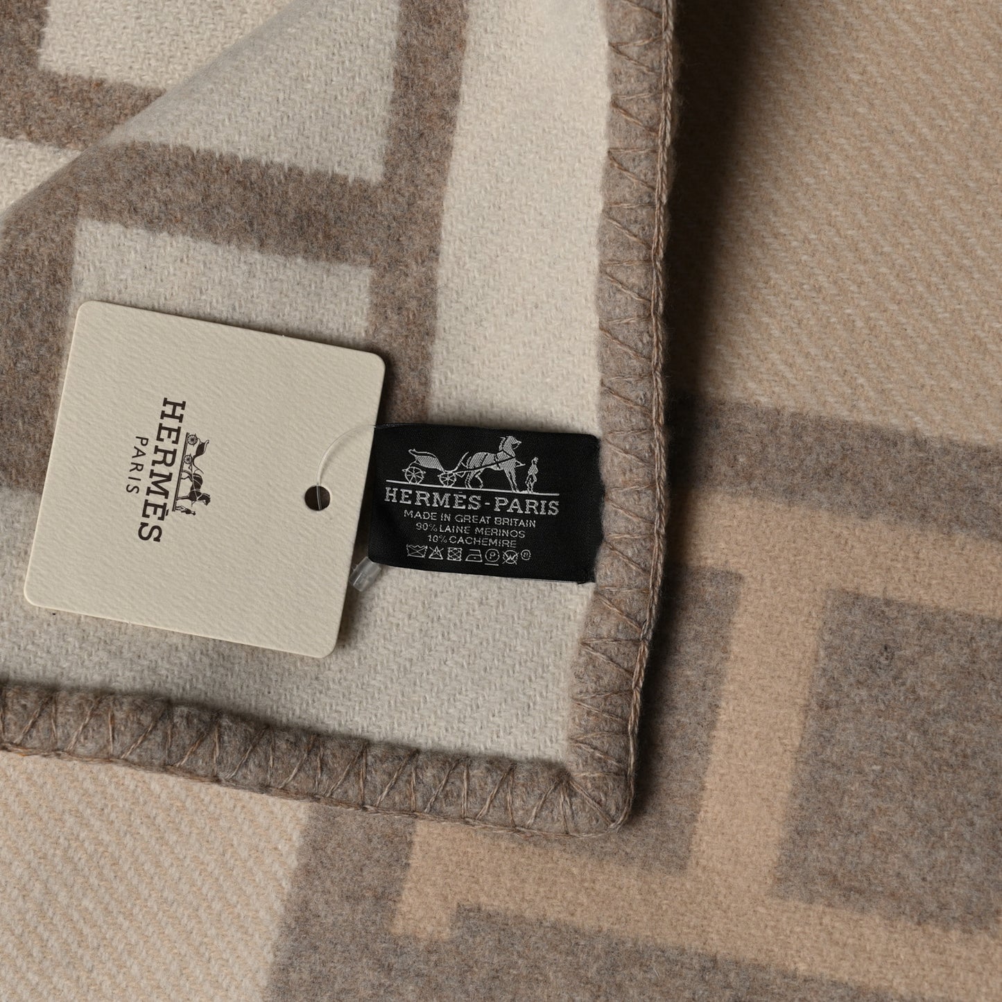 Wool Cashmere Avalon III Blanket Coco Camomille