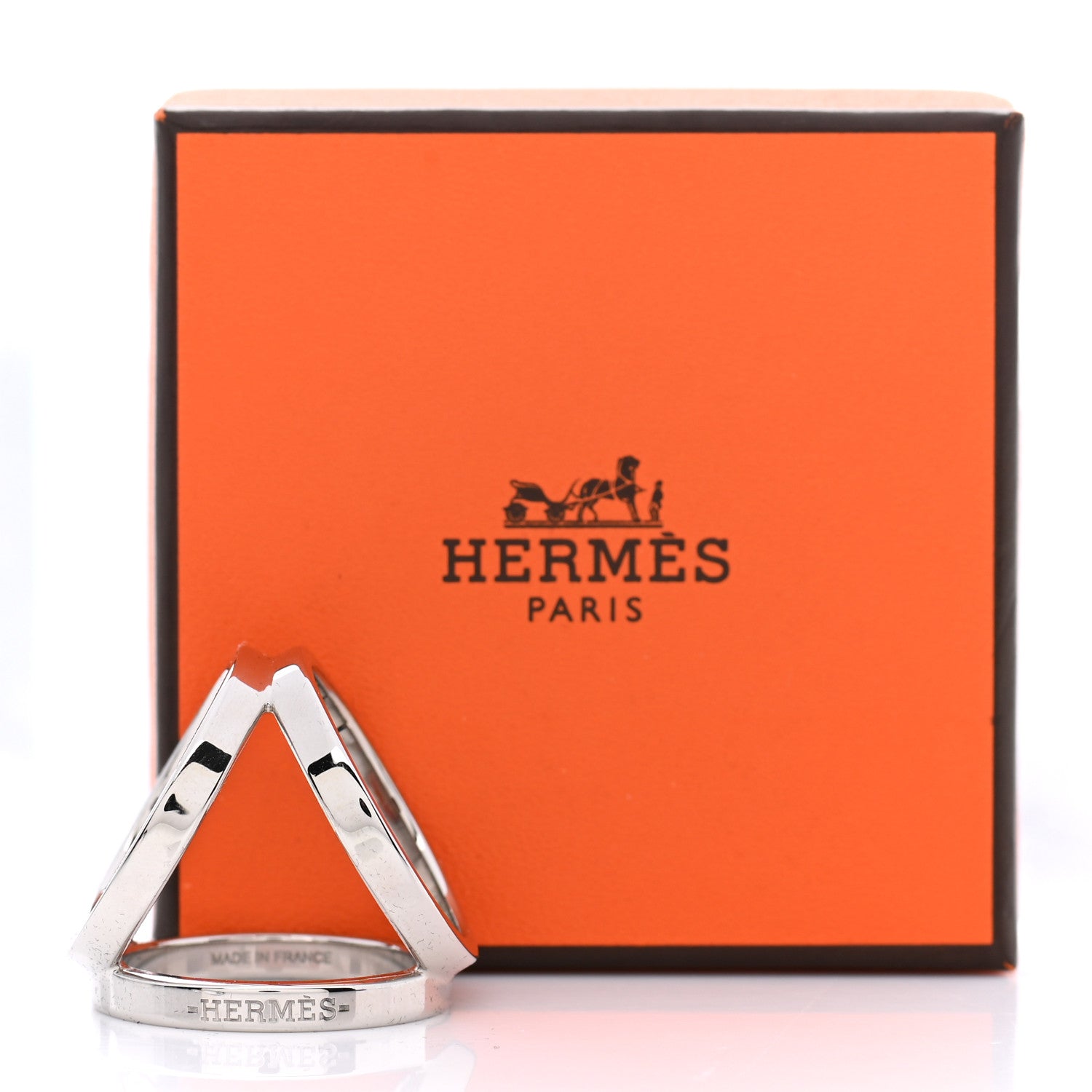 Hermes Palladium Trio Scarf Ring 5 of 5