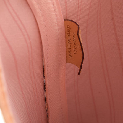 Louis Vuitton Damier Azur Neo Neverfull MM Rose Ballerine 7 of 20