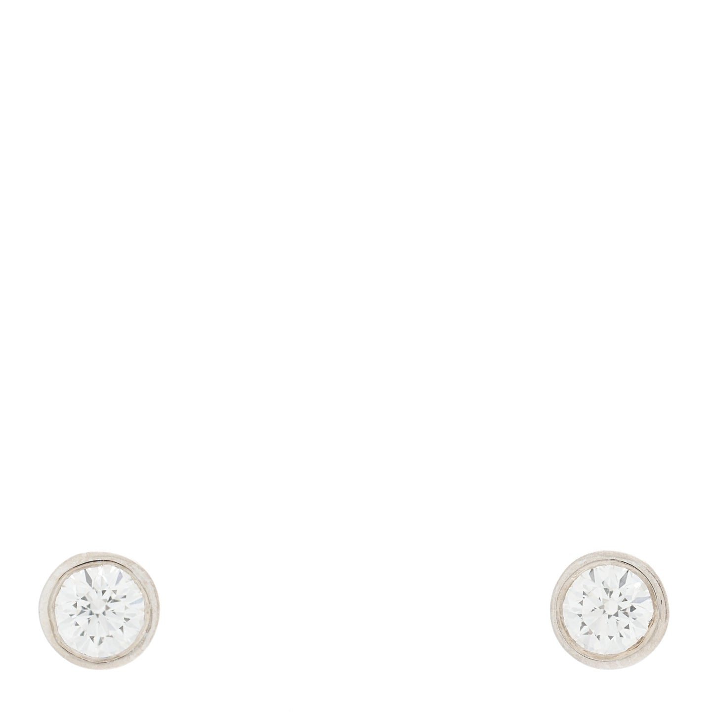 Platinum Diamond .42ctw Elsa Peretti Diamonds By The Yard Earrings