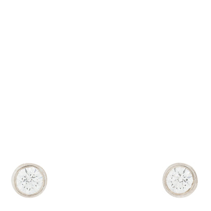 Tiffany Platinum Diamond .42ctw Elsa Peretti Diamonds By The Yard Earrings 1 of 5