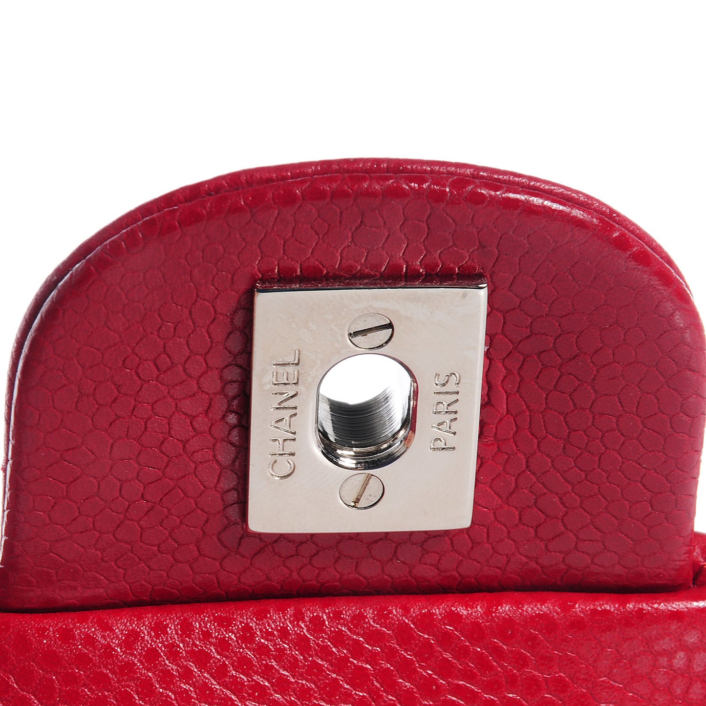 Caviar Quilted Mini Flap Red