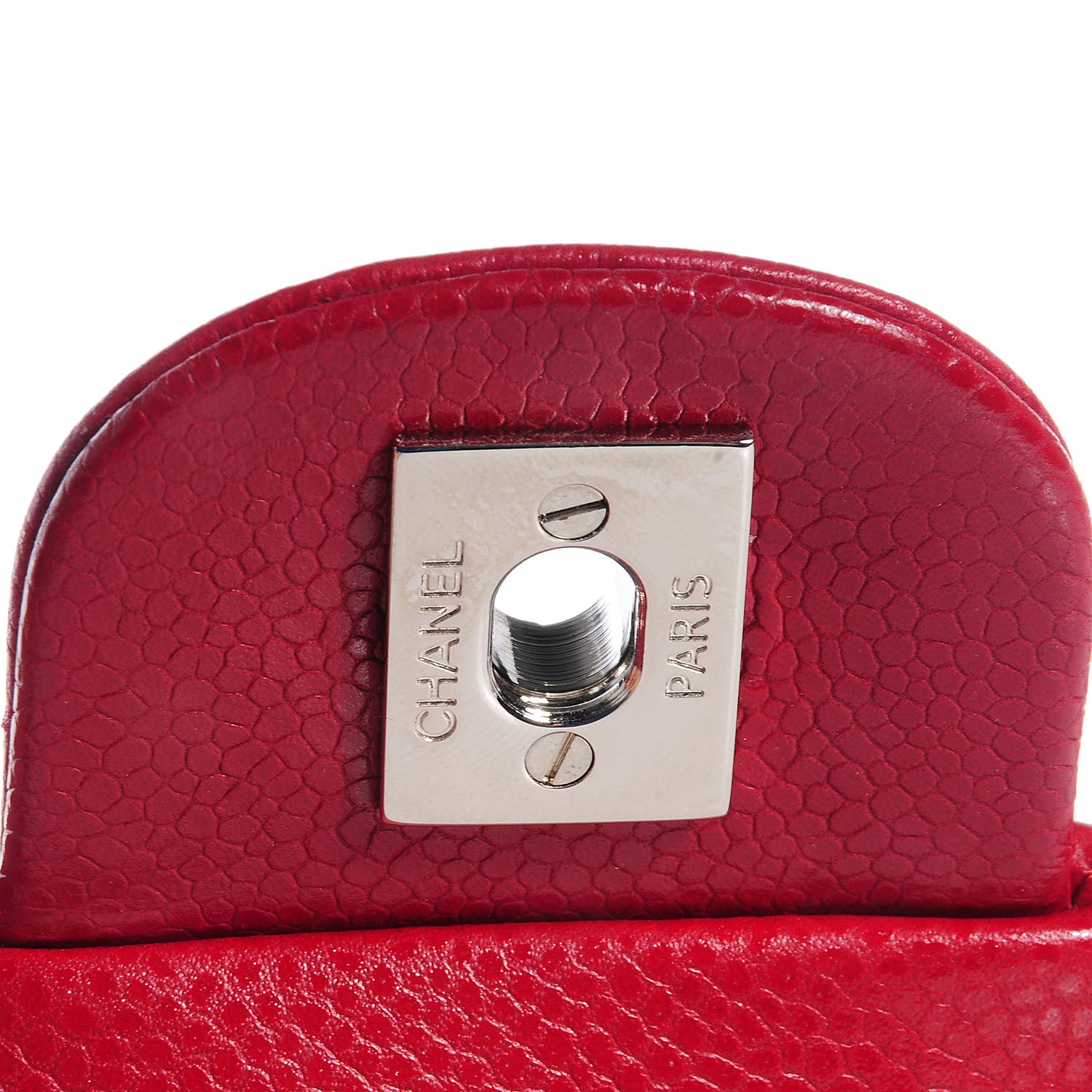 Chanel Caviar Quilted Mini Flap Red 6 of 9