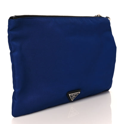 Prada Tessuto Nylon Saffiano Wristlet Bluette 3 of 7