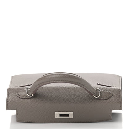 Hermes Epsom Mini Kelly Sellier 20 Etain 16 of 30