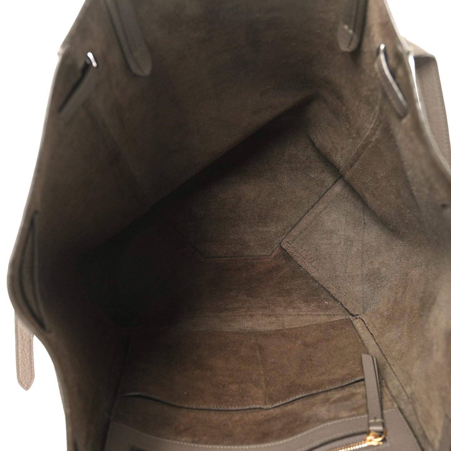 Soft Grained Calfskin Small Belt Cabas Phantom Taupe