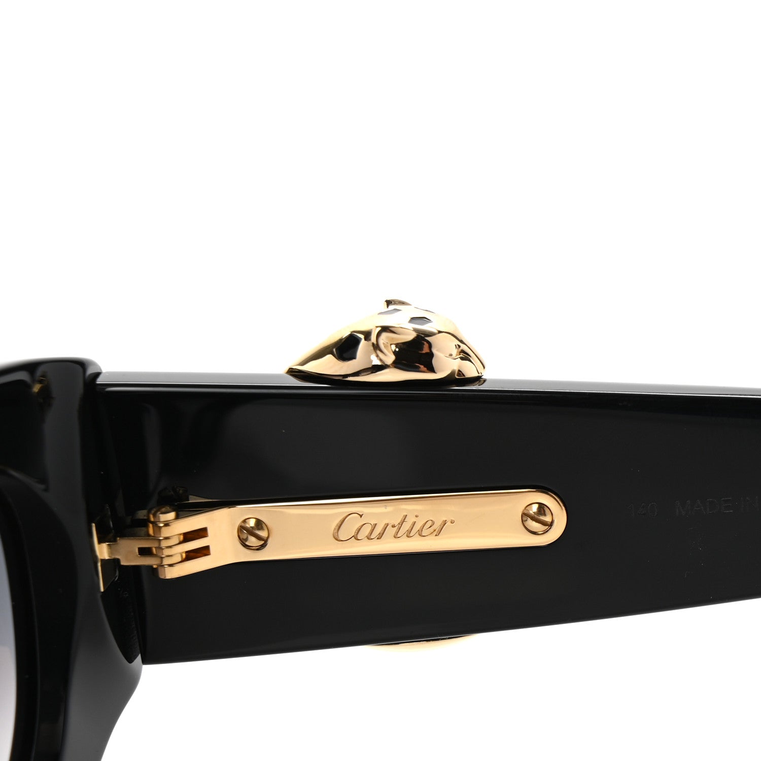 Cartier Acetate Panthere C-Logo Sunglasses CT0472S Black 6 of 7