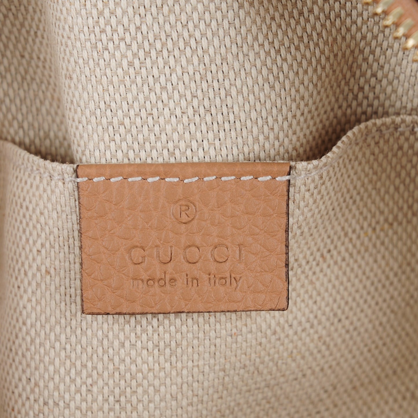 Pebbled Calfskin Small Soho Disco Bag Camelia