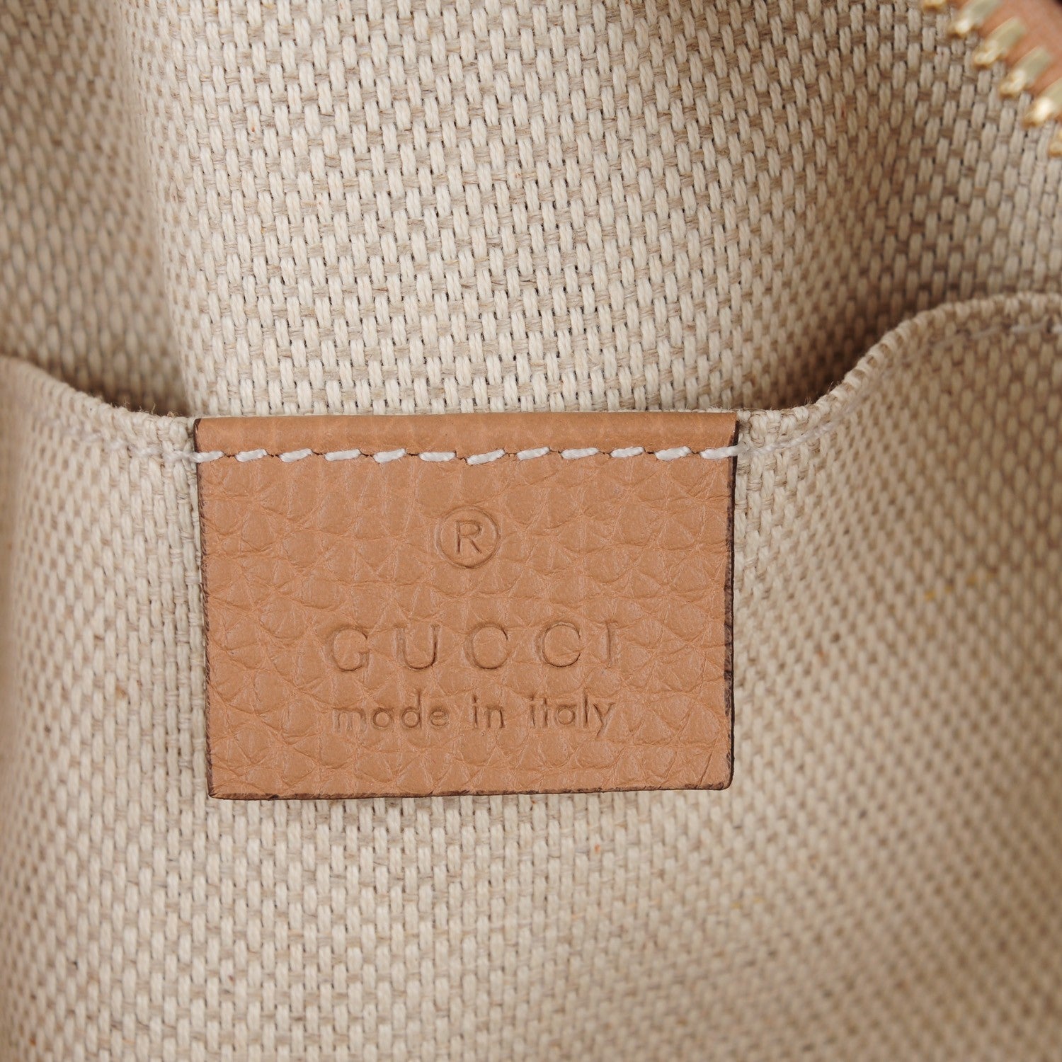Gucci Pebbled Calfskin Small Soho Disco Bag Camelia 6 of 7