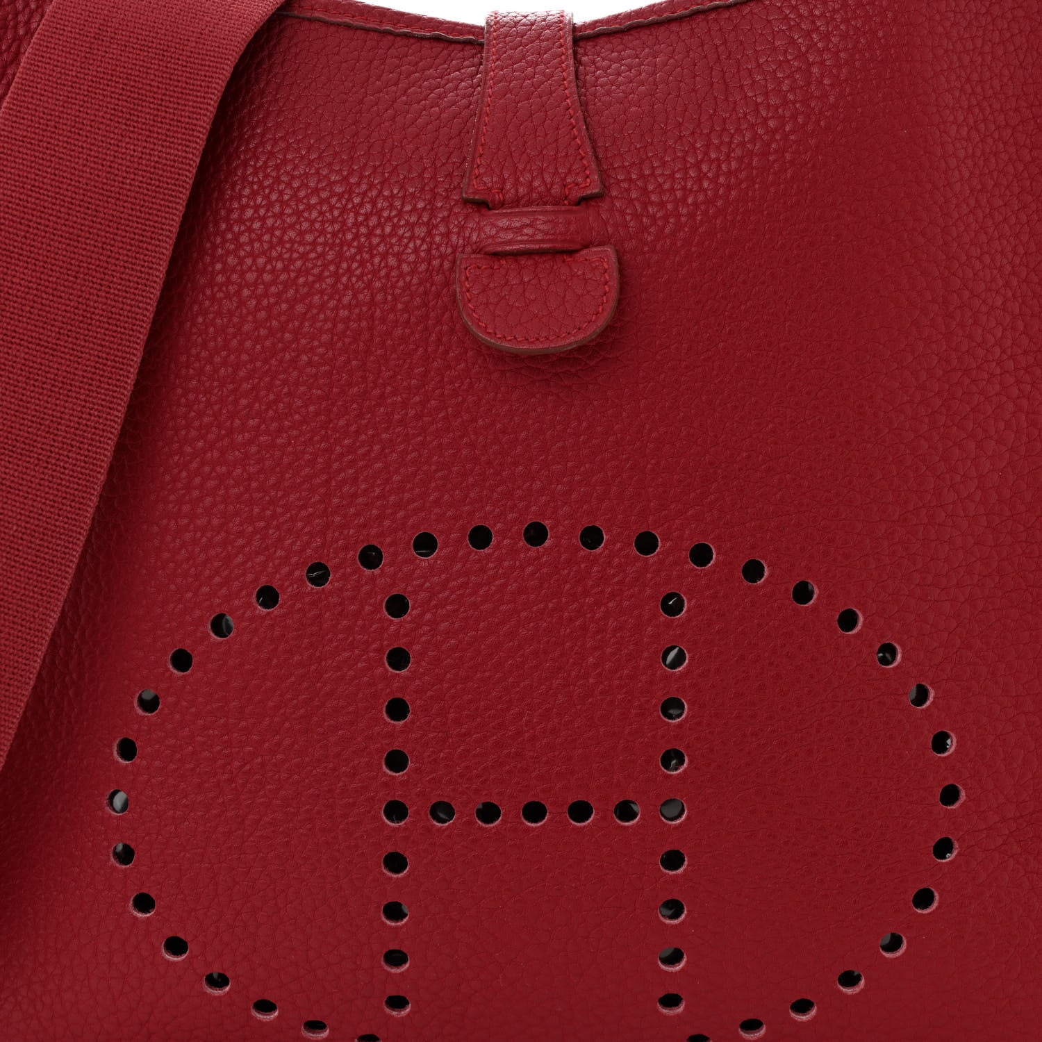 Hermes Togo Evelyne GM Rouge 8 of 10