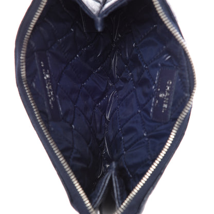 Chanel Caviar Quilted Small Pouch Navy 7 of 10