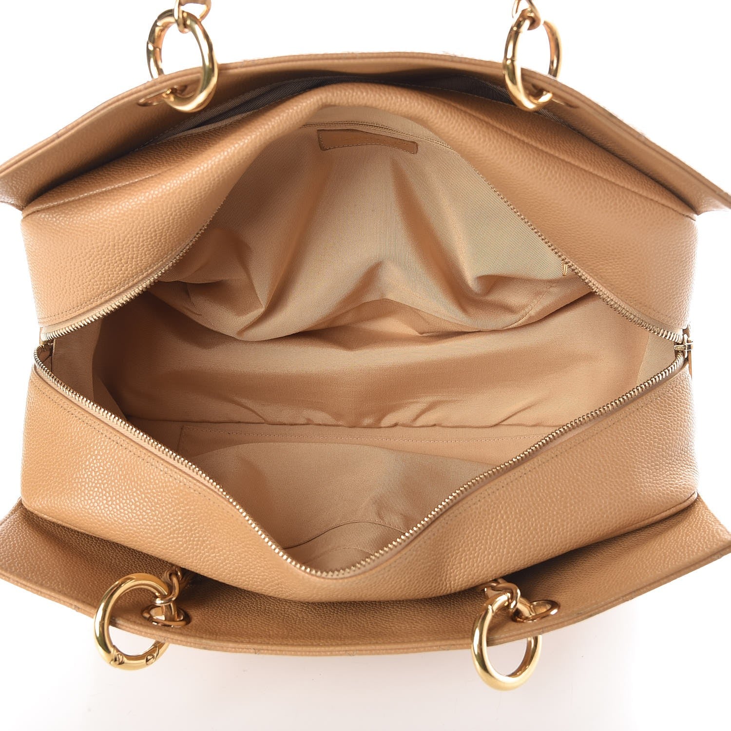 Chanel Caviar Quilted Grand Timeless Tote GTT Beige 5 of 12