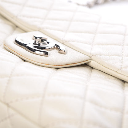 Chanel Caviar Quilted Maxi Single Flap White 21 of 21