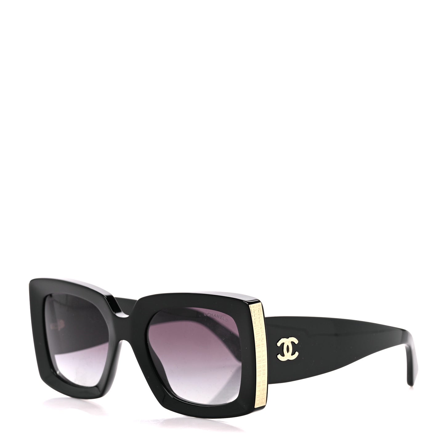Acetate Rectangle Sunglasses 5435 Black