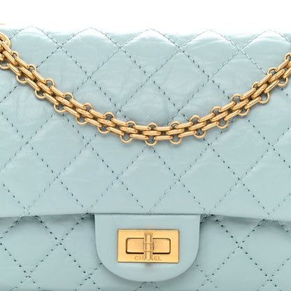 Chanel Aged Calfskin Quilted 2.55 Reissue 225 Flap Light Blue 8 of 8