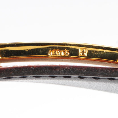 Hermes Courchevel Box Reversible Polished Constance 32mm H Belt 65 Gold Noir 4 of 6