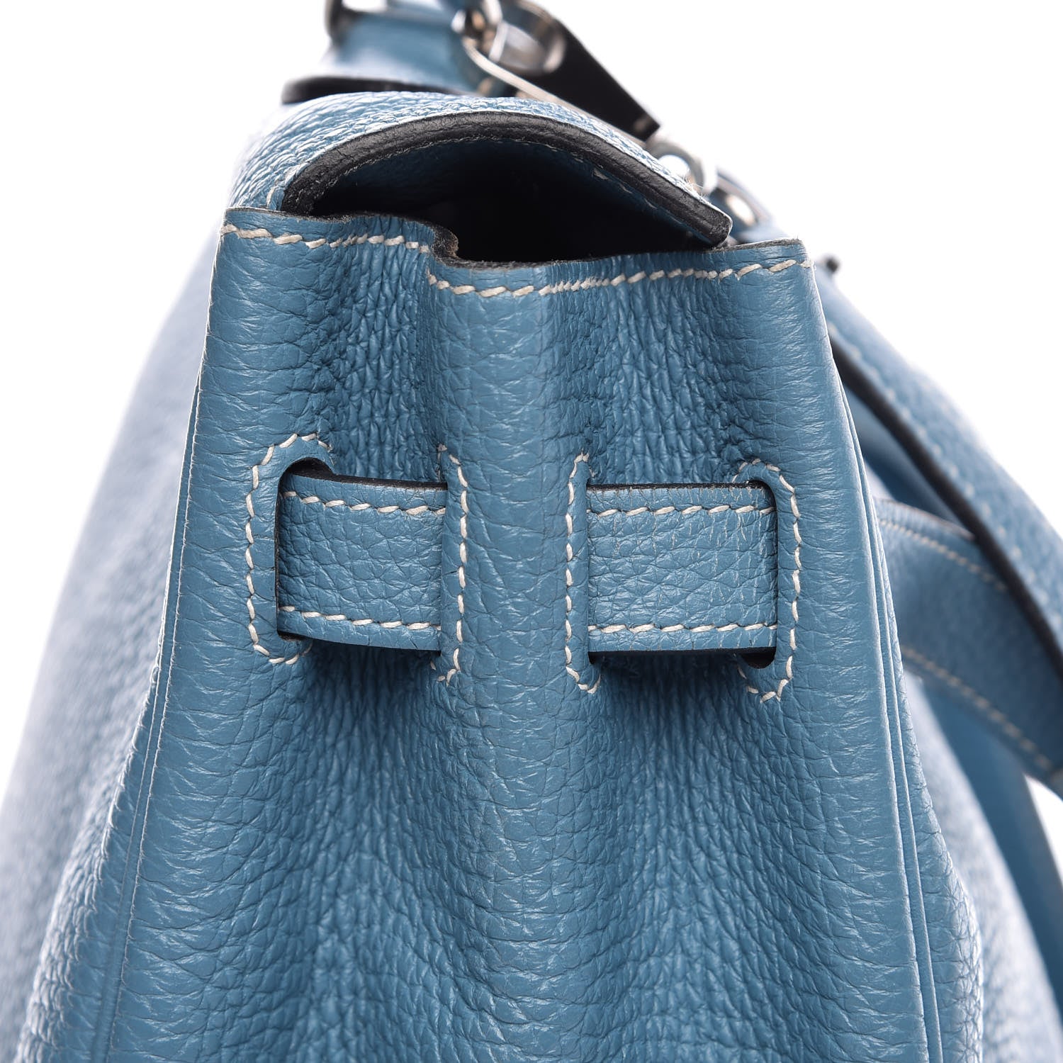 Hermes Togo Kelly Retourne 35 Blue Jean 17 of 41