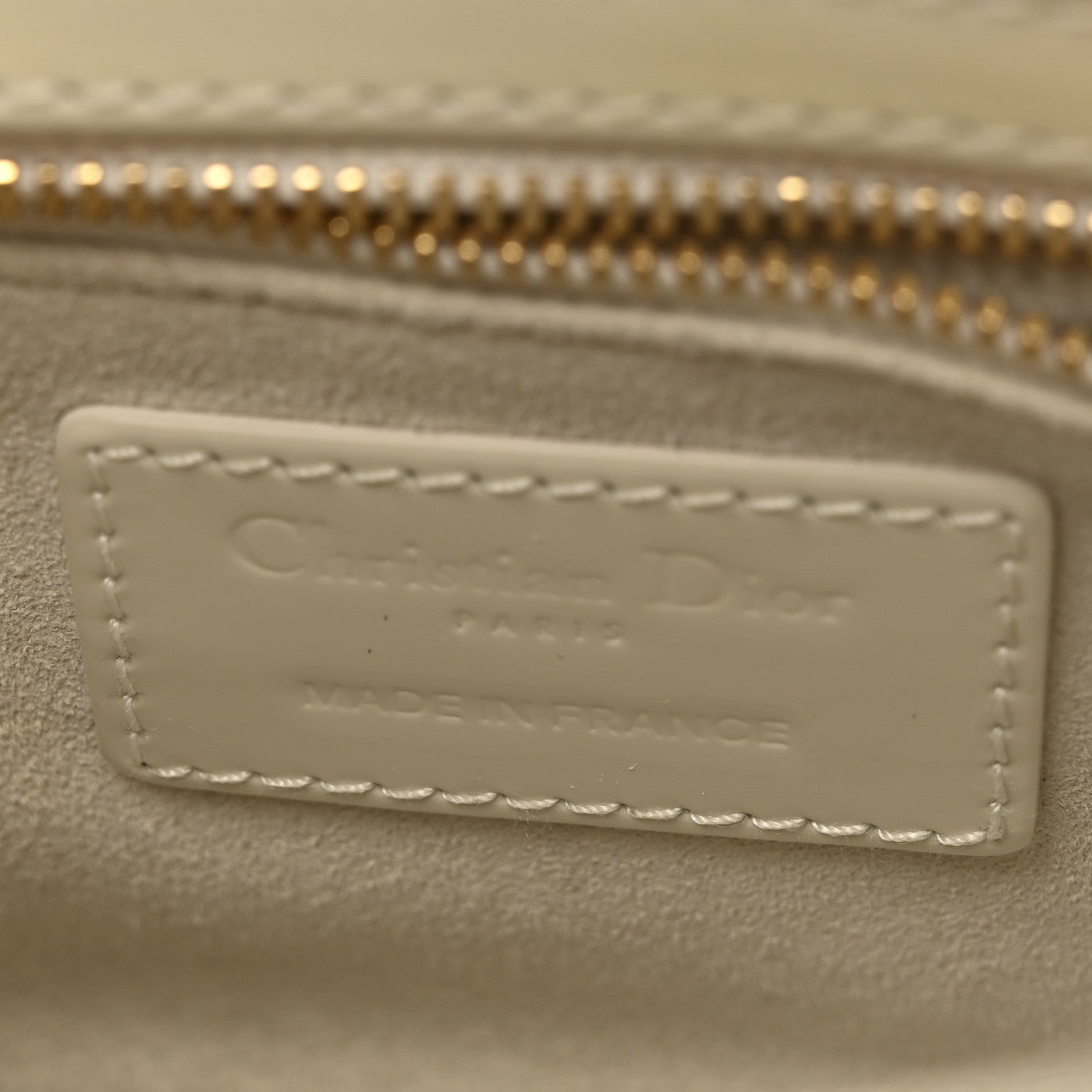 Christian Dior Patent Cannage Mini Lady Dior Ivory 6 of 12