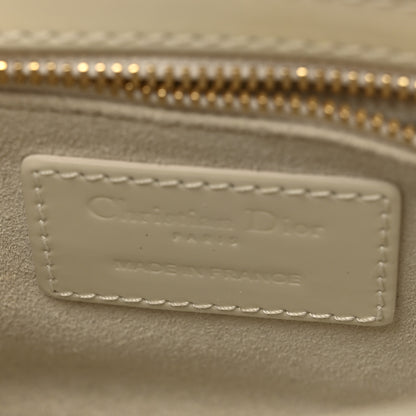 Christian Dior Patent Cannage Mini Lady Dior Ivory 6 of 12