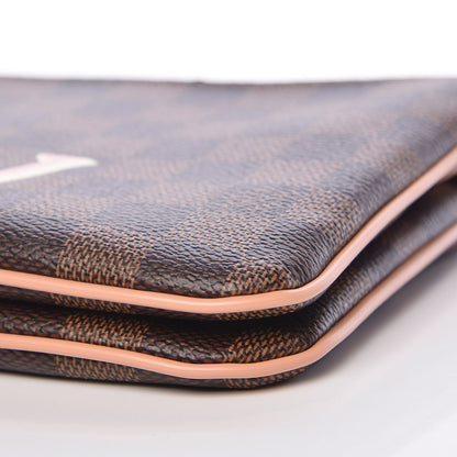 Louis Vuitton Damier Ebene Double Zip Pochette 10 of 12