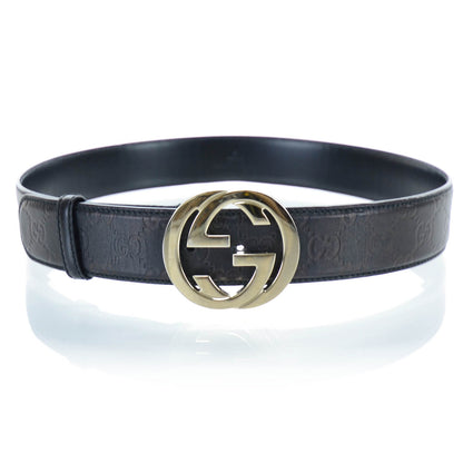 Gucci Guccissima GG Belt 85 34 Black 1 of 5