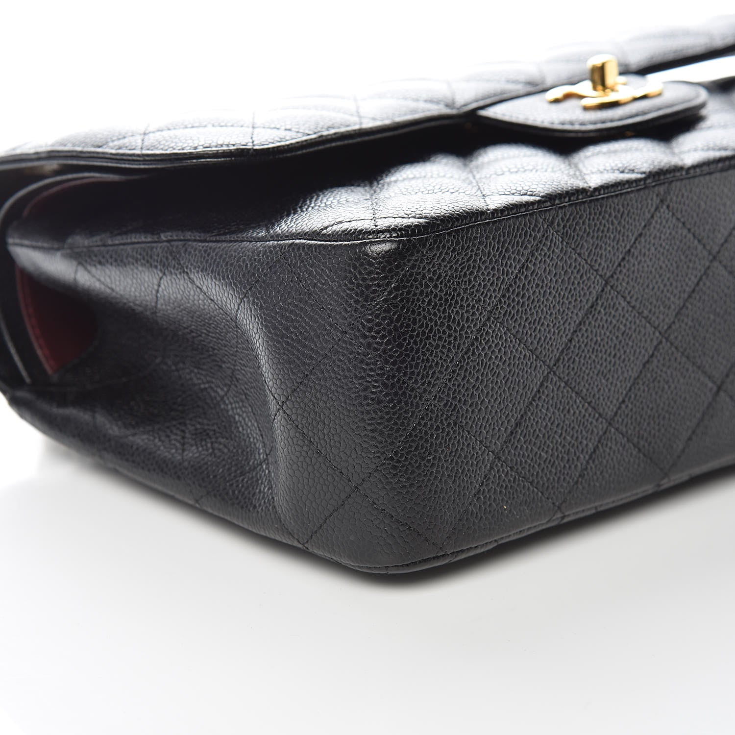 Chanel Caviar Quilted Jumbo Double Flap Black 8 of 10