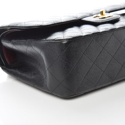 Chanel Caviar Quilted Jumbo Double Flap Black 8 of 10